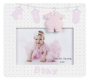 ΚΟΡΝΙΖΑ MDF PHOTO FRAMES BABY ΡΟΖ 15X10CM ΚΟΡΝΙΖΑ MDF PHOTO FRAMES BABY ΡΟΖ 15X10CM