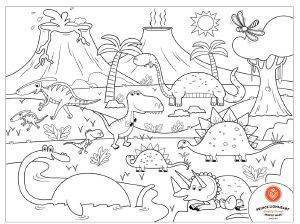  COLOR & DRAW PLACEMAT PRINCE LIONHEART DINO ( 4 )