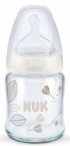 ΜΠΙΜΠΕΡΟ NUK F.C. PLUS ΓΥΑΛΙΝΟ SILIC M1 120ML ΛΕΥΚΟ ΦΥΛΛΑ ΜΠΙΜΠΕΡΟ NUK F.C. PLUS ΓΥΑΛΙΝΟ SILIC M1 120ML ΛΕΥΚΟ ΦΥΛΛΑ