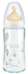ΜΠΙΜΠΕΡΟ NUK F.C. PLUS ΓΥΑΛΙΝΟ LATEX M1 240ML ΛΕΥΚΟ ΦΥΛΛΑ ΜΠΙΜΠΕΡΟ NUK F.C. PLUS ΓΥΑΛΙΝΟ LATEX M1 240ML ΛΕΥΚΟ ΦΥΛΛΑ