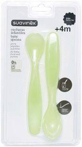 ΚΟΥΤΑΛΑΚΙΑ ΦΑΓΗΤΟΥ SUAVINEX BABY SPOONS ΠΡΑΣΙΝΟ 2ΤΜΧ (4ΜΗΝΩΝ+) ΚΟΥΤΑΛΑΚΙΑ ΦΑΓΗΤΟΥ SUAVINEX BABY SPOONS ΠΡΑΣΙΝΟ 2ΤΜΧ (4ΜΗΝΩΝ+)