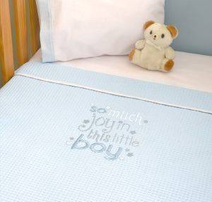 ΚΟΥΒΕΡΤΑ ΠΙΚΕ BABY OLIVER LITTLE BLUE JOY ΜΠΛΕ 80X100CM ΚΟΥΒΕΡΤΑ ΠΙΚΕ BABY OLIVER LITTLE BLUE JOY ΜΠΛΕ 80X100CM