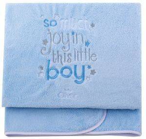BABY OLIVER ΚΟΥΒΕΡΤΑΚΙ ΜΠΕΜΠΕ FLEECE BABY OLIVER LITTLE BLUE JOY KORAL DES.303 ΜΠΛΕ 100X150CM