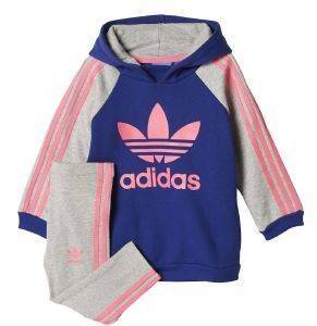 ΦΟΡΜΑ ADIDAS ORIGINALS HOODIE SET ΜΩΒ/ΓΚΡΙ (104 CM) ΦΟΡΜΑ ADIDAS ORIGINALS HOODIE SET ΜΩΒ/ΓΚΡΙ (104 CM)