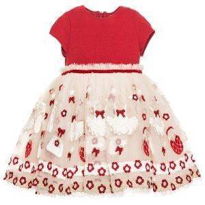 ΦΟΡΕΜΑ MONNALISA ABITO VITA ALTA 310908A8-0207 RUBY RED (86ΕΚ.)-(12 ΜΗΝΩΝ)