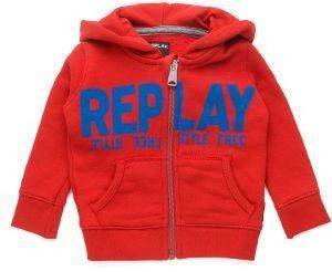 REPLAY HOODIE ΜΕ ΦΕΡΜΟΥΑΡ REPLAY PB2707 ΚΟΚΚΙΝΟ 12 ΜΗΝΩΝ