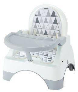 THERMOBABY ΚΑΘΙΣΜΑ ΦΑΓΗΤΟΥ THERMOBABY ΓΙΑ ΚΑΡΕΚΛΑ EDGAR BOOSTER SEAT WITH STEP AGATE GREY-ΓΚΡΙ