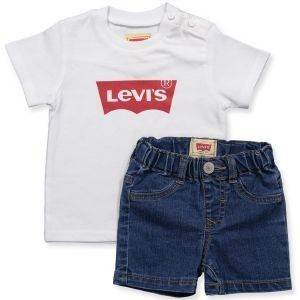 ΣΕΤ T-SHIRT/JEANS ΒΕΡΜΟΥΔΑ LEVI\'S NL37004-099 ΜΠΛΕ-ΛΕΥΚΟ GIFT BOX (68ΕΚ.)-(6-9 ΜΗΝΩΝ) ΣΕΤ T-SHIRT/JEANS ΒΕΡΜΟΥΔΑ LEVI\'S NL37004-099 ΜΠΛΕ-ΛΕΥΚΟ GIFT BOX (68ΕΚ.)-(6-9 ΜΗΝΩΝ)