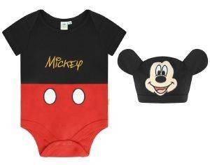 TRAVIS ΦΟΡΜΑΚΙ JERSEY TRAVIS MICKEY MOUSE ΚΟΥΜΠΩΤΟ ΜΕ ΚΑΠΕΛΟ ΜΑΥΡΟ/ΚΟΚΚΙΝΟ (76-80ΕΚ.)-(9-12 ΜΗΝΩΝ)