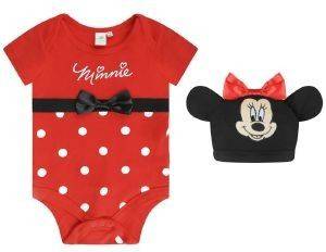 TRAVIS ΦΟΡΜΑΚΙ JERSEY TRAVIS MINNIE MOUSE ΚΟΥΜΠΩΤΟ ΜΕ ΚΑΠΕΛΟ ΚΟΚΚΙΝΟ (80-86ΕΚ.)-(12-18 ΜΗΝΩΝ)