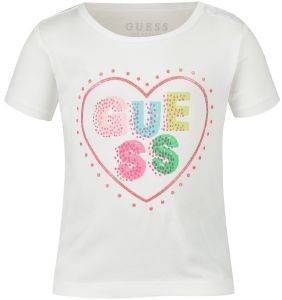 T-SHIRT GUESS KIDS A82I01 J1300 BRAND LOGO  (76.)-(9-12)