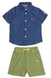 ΣΕΤ ΠΟΥΚΑΜΙΣΟ/ΣΟΡΤΣΑΚΙ GUESS KIDS I82G08 W9P40-LGTB ΜΠΛΕ/ΠΡΑΣΙΝΟ (88ΕΚ.)-(12-18ΜΗΝΩΝ) ΣΕΤ ΠΟΥΚΑΜΙΣΟ/ΣΟΡΤΣΑΚΙ GUESS KIDS I82G08 W9P40-LGTB ΜΠΛΕ/ΠΡΑΣΙΝΟ (88ΕΚ.)-(12-18ΜΗΝΩΝ)