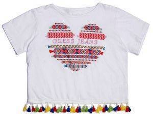 T-SHIRT GUESS KIDS J82I24 K6T30 HEART LOGO 