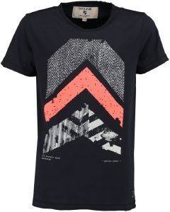 T-SHIRT GARCIA JEANS M83406-292 DARK MOON-ΜΠΛΕ ΣΚΟΥΡΟ