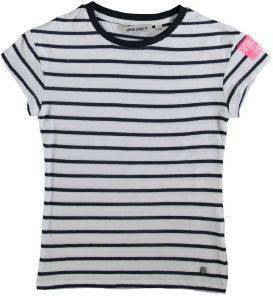 T-SHIRT GARCIA JEANS N82603-1755 OFFBLACK ΛΕΥΚΟ-ΜΑΥΡΟ ΡΙΓΕ