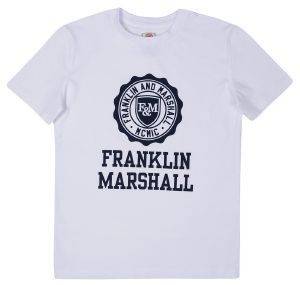 T-SHIRT FRANKLIN & MARSHALL BRAND LOGO FMS0060 ΛΕΥΚΟ (132ΕΚ.)-(8-9 ΕΤΩΝ) T-SHIRT FRANKLIN & MARSHALL BRAND LOGO FMS0060 ΛΕΥΚΟ (132ΕΚ.)-(8-9 ΕΤΩΝ)