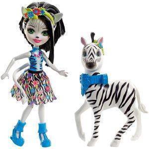 ENCHANTIMALS &     ZELENA ZEBRA DOLLS [FKY72]
