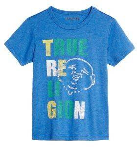 T-SHIRT TRUE RELIGION BUDDHA POP TR717TE03 ΜΠΛΕ ΜΕΛΑΝΖΕ (104ΕΚ.)-(3-4 ΕΤΩΝ)