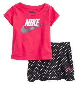   NIKE FUTURA GRAPHIC TEE & SCOOTER SKIRT SET / (75-80.)- (9-12)