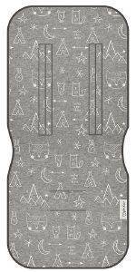 ΣΤΡΩΜΑ ΚΑΡΟΤΣΙΟΥ ΜΟΝΗΣ ΟΨΗΣ XTREME BABY TIPYS GREY 83X35CM ΣΤΡΩΜΑ ΚΑΡΟΤΣΙΟΥ ΜΟΝΗΣ ΟΨΗΣ XTREME BABY TIPYS GREY 83X35CM