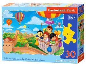 ΠΑΖΛ CASTORLAND BALLOON RIDE OVER THE GREAT WALL OF CHINA 30TMX ΠΑΖΛ CASTORLAND BALLOON RIDE OVER THE GREAT WALL OF CHINA 30TMX