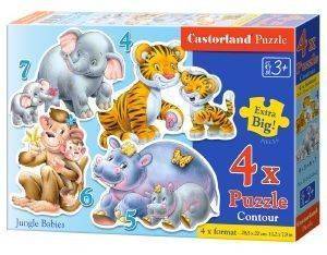 ΠΑΖΛ CASTORLAND JUNGLE BABIES 4X ΠΑΖΛ CASTORLAND JUNGLE BABIES 4X
