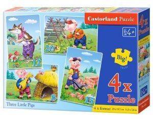 ΠΑΖΛ CASTORLAND THREE LITTLE PIGS 4X 55ΤΜΧ ΠΑΖΛ CASTORLAND THREE LITTLE PIGS 4X 55ΤΜΧ