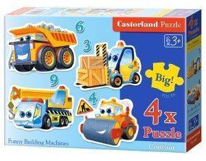 ΠΑΖΛ CASTORLAND FUNNY BUILDING MACHINES 4X 22ΤΜΧ ΠΑΖΛ CASTORLAND FUNNY BUILDING MACHINES 4X 22ΤΜΧ
