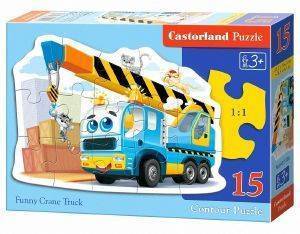 ΠΑΖΛ CASTORLAND FUNNY CRANE TRUCK 15ΤΜΧ ΠΑΖΛ CASTORLAND FUNNY CRANE TRUCK 15ΤΜΧ