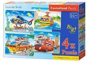 ΠΑΖΛ CASTORLAND TRAVEL THE WORLD 4Χ 55ΤΜΧ ΠΑΖΛ CASTORLAND TRAVEL THE WORLD 4Χ 55ΤΜΧ