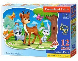 ΠΑΖΛ CASTORLAND A DEER AND FRIENDS 12ΤΜΧ