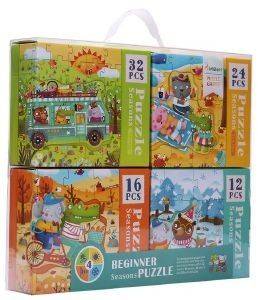 ���� MIDEER 4 IN 1 PUZZLE- SEASONS 84 ��� [MD3016]