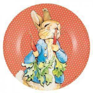 ΠΙΑΤΑΚΙ ΓΛΥΚΟΥ PETIT JOUR PETER RABBIT ΚΟΚΚΙΝΟ 20CM ΠΙΑΤΑΚΙ ΓΛΥΚΟΥ PETIT JOUR PETER RABBIT ΚΟΚΚΙΝΟ 20CM