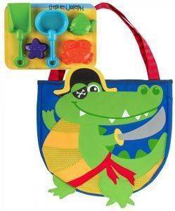 STEPHEN JOSEPH ΤΣΑΝΤΑ ΘΑΛΑΣΣΗΣ ΜΕ ΠΑΙΧΝΙΔΙΑ STEPHEN JOSEPH BEACH TOTE ALLIGATOR-PIRATE