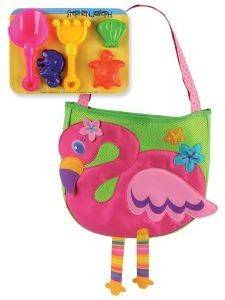 ΤΣΑΝΤΑ ΘΑΛΑΣΣΗΣ ΜΕ ΠΑΙΧΝΙΔΙΑ STEPHEN JOSEPH BEACH TOTE FLAMINGO ΤΣΑΝΤΑ ΘΑΛΑΣΣΗΣ ΜΕ ΠΑΙΧΝΙΔΙΑ STEPHEN JOSEPH BEACH TOTE FLAMINGO