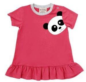 KEEN ORGANIC ΒΡΕΦΙΚΟ ΦΟΡΕΜΑ KEEN ORGANIC WWF BABY DRESS PANDA ΚΟΚΚΙΝΟ (6-9 ΜΗΝΩΝ)