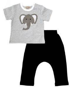 KEEN ORGANIC ΣΕΤ KEEN ORGANIC WWF BABY SET ELEPHANT ΓΚΡΙ/ΜΑΥΡΟ (6-9 ΜΗΝΩΝ)