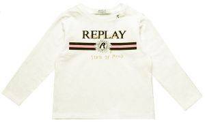 REPLAY ΜΠΛΟΥΖΑ ΜΑΚΡΥΜΑΝΙΚΗ REPLAY PG7091.064.20994-869 ΕΚΡΟΥ (86 ΕΚ.)-(18-24ΜΗΝΩΝ)