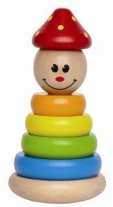 HAPE ΞΥΛΙΝΗ ΠΥΡΑΜΙΔΑ HAPE CLOWN STACKER 6ΤΜΧ