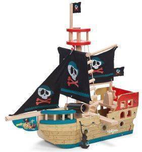 LE TOY VAN ΞΥΛΙΝΟ ΠΕΙΡΑΤΙΚΟ ΚΑΡΑΒΙ LE TOY VAN JOLLY PIRATE SHIP (TV341)