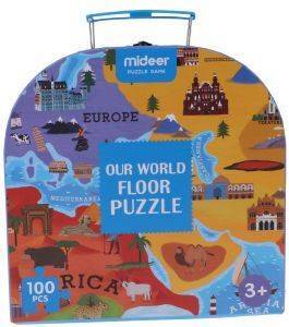   MIDEER OUR WORLD FLOOR PUZZLE 100 [MD3027]