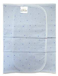 ΠΑΝΑ ΑΓΚΑΛΙΑΣ ΧΑΣΕ BABY OLIVER ΑΣΤΕΡΙ ΡΕΛΙ ΜΠΛΕ 80X80CM
