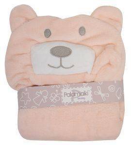 ΚΟΥΒΕΡΤΑ ΑΓΚΑΛΙΑΣ PALAMAIKI NEW BABY ΜΕ ΚΟΥΚΟΥΛΑ BEAR 1ΤΜΧ ΡΟΖ 75X100CM ΚΟΥΒΕΡΤΑ ΑΓΚΑΛΙΑΣ PALAMAIKI NEW BABY ΜΕ ΚΟΥΚΟΥΛΑ BEAR 1ΤΜΧ ΡΟΖ 75X100CM