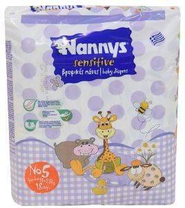   NANNYS SENSITIVE NO.5 JUMBO JUNIOR 18 11-25 KG