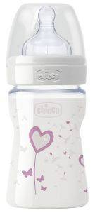   CHICCO NATURE GLASS HEART    150ML 