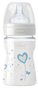   CHICCO NATURE GLASS HEART    150ML 