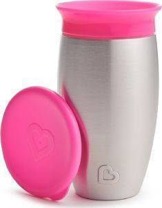 ΑΝΟΞΕΙΔΩΤΟ ΘΕΡΜΟΣ MUNCHKIN STAINLESS MIRACLE 360 CUP 296ML ΡΟΖ ΚΑΠΑΚΙ ΑΝΟΞΕΙΔΩΤΟ ΘΕΡΜΟΣ MUNCHKIN STAINLESS MIRACLE 360 CUP 296ML ΡΟΖ ΚΑΠΑΚΙ