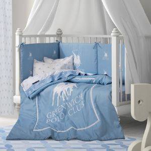 ΠΑΠΛΩΜΑ ΚΟΥΝΙΑΣ BABY COLLECTION GREENWICH POLO CLUB 2911 ΓΑΛΑΖΙΟ 110X150CM ΠΑΠΛΩΜΑ ΚΟΥΝΙΑΣ BABY COLLECTION GREENWICH POLO CLUB 2911 ΓΑΛΑΖΙΟ 110X150CM