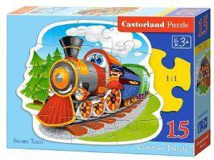 ΠΑΖΛ CASTORLAND STEAM TRAIN 15TMX ΠΑΖΛ CASTORLAND STEAM TRAIN 15TMX