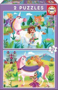 ΠΑΖΛ EDUCA UNICORNS AND FAIRIES 2X20TMX (Π.018.064)